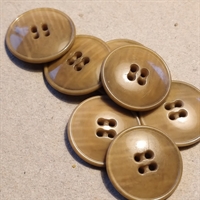 runde-karamel-farvede-plastik-knapper-med-fyldig-kant-vintage